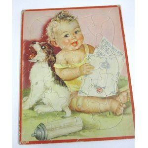 Walzer Puzzle Vintage 1940's Baby